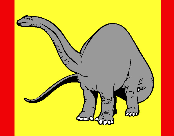 Dibujo Braquiosaurio II pintado por MARIAH