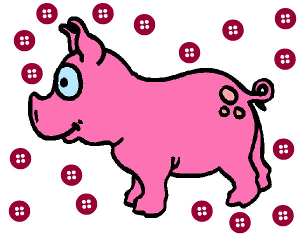Dibujo Cerdo pintado por lauralugo
