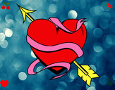 Dibujo Corazón con flecha III pintado por zayn 
