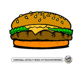 Dibujo Crea tu hamburguesa pintado por lauraherva