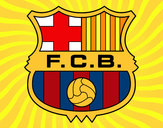 Dibujo Escudo del F.C. Barcelona pintado por AmuNyan