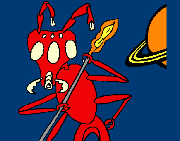Dibujo Hormiga alienigena pintado por federicci