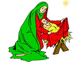 Dibujo Nacimiento del niño Jesús pintado por yamiperez