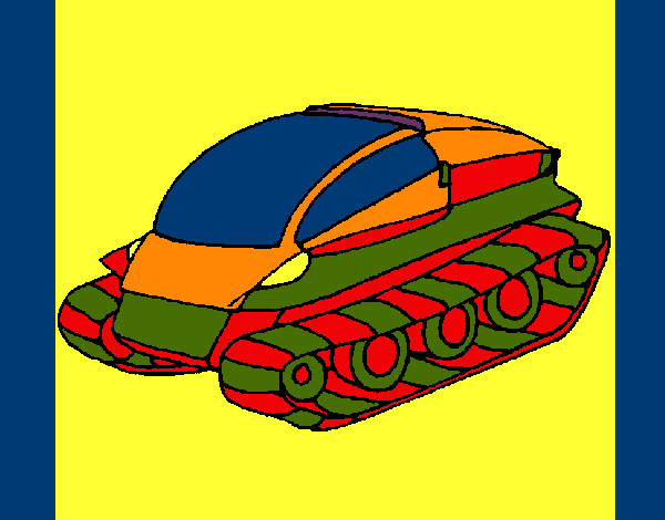 Dibujo Nave tanque pintado por MARIAH