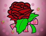 Dibujo Rosa, flor pintado por alexamuno