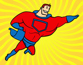 Dibujo Superhéroe grande pintado por saraquel