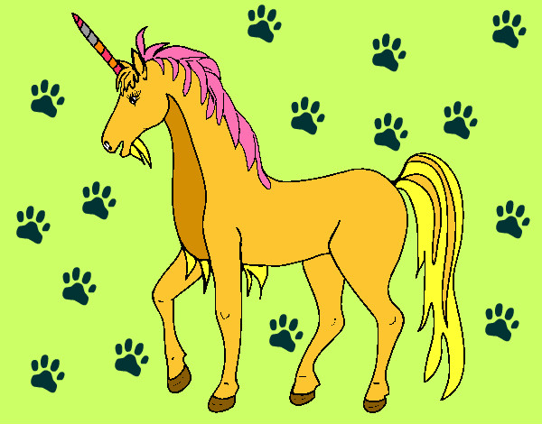 Dibujo Unicornio II pintado por BERTIN