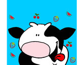 Dibujo Vaca sonriente pintado por aletxa