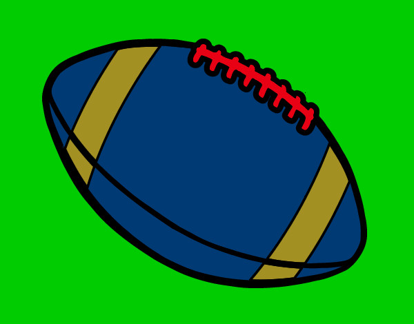 Dibujo Balón de fútbol americano pintado por CORVETTE