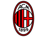 Dibujo Escudo del AC Milan pintado por federicci