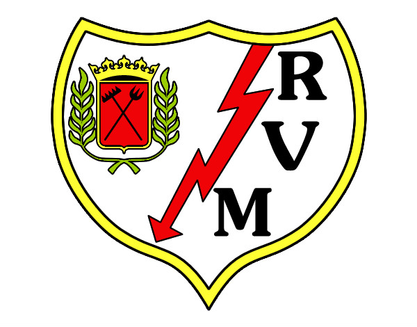 Dibujo Escudo del Rayo Vallecano de Madrid pintado por federicci