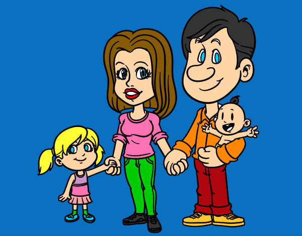 Dibujo Familia feliz pintado por lino30
