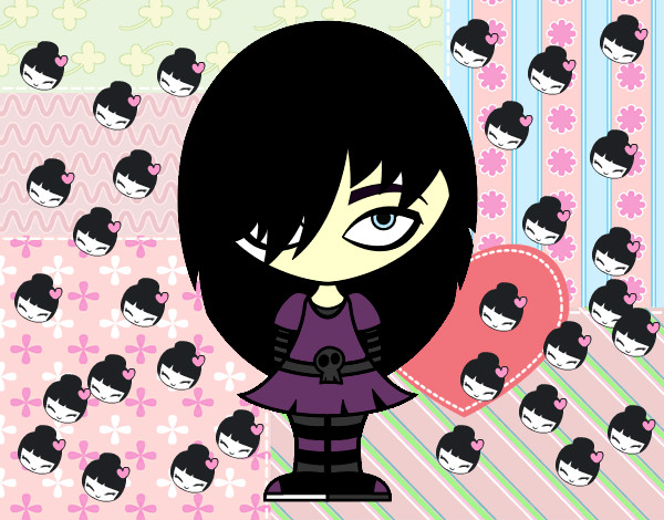 Dibujo Look Emo pintado por violett100