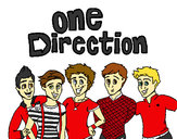 Dibujo One Direction 3 pintado por ceciigr