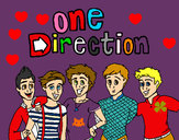 Dibujo One Direction 3 pintado por delfipotus