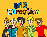 Dibujo One Direction 3 pintado por desi10