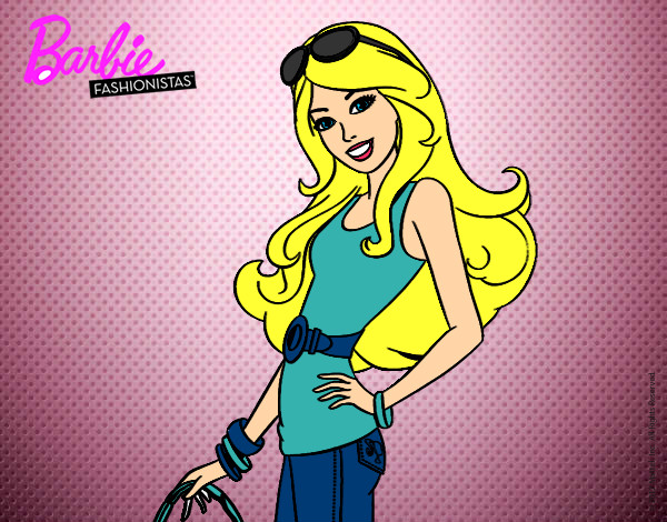 Dibujo Barbie casual pintado por Marini