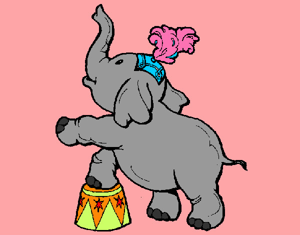Dibujo Elefante pintado por lolaa