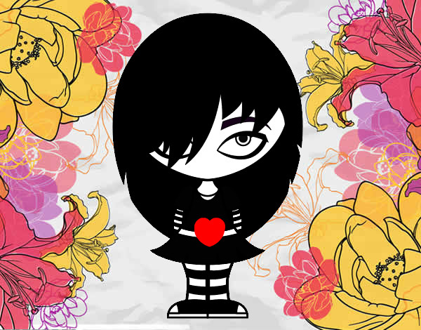 Dibujo Look Emo pintado por Nicole234