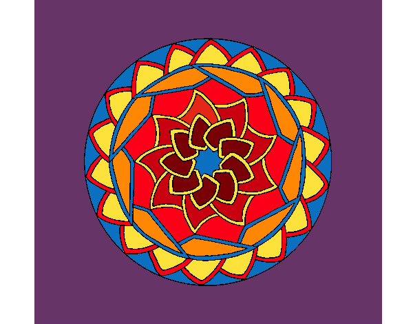 Dibujo Mandala 1 pintado por rosesoul