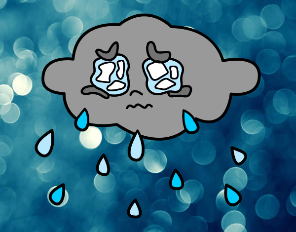 Dibujo Nube llorando pintado por Eevee007