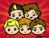 Dibujo One Direction 2 pintado por aleyan14