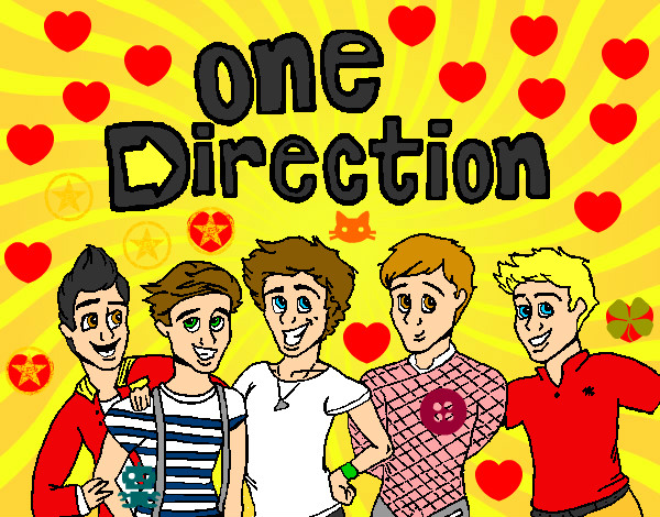Dibujo One Direction 3 pintado por antonita55