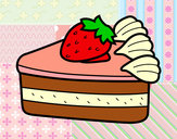 Dibujo Tarta de fresas pintado por Eevee007