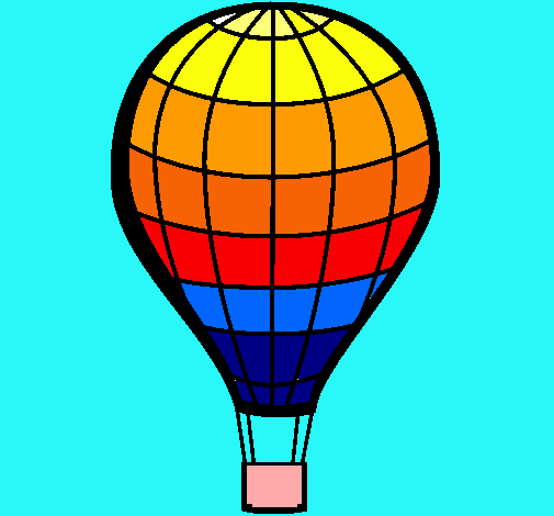 Dibujo Globo aerostático pintado por salvadormo