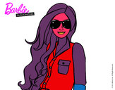 Dibujo Barbie con gafas de sol pintado por Anniahhhh7