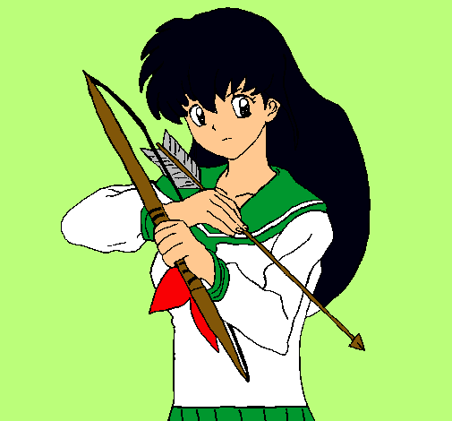 Dibujo Kagome pintado por LoveBarker