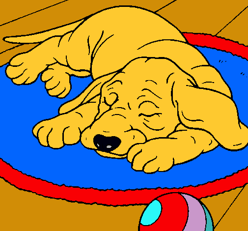 Dibujo Perro durmiendo pintado por fatalyties