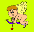 Dibujo Cupido pintado por aaani