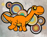 Dibujo Diplodocus feliz pintado por sarabi