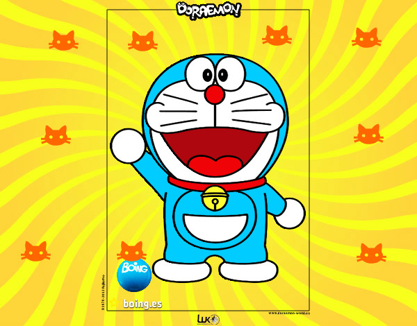 Dibujo Doraemon pintado por aleck