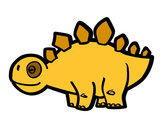Dibujo Estegosaurio joven pintado por sarabi