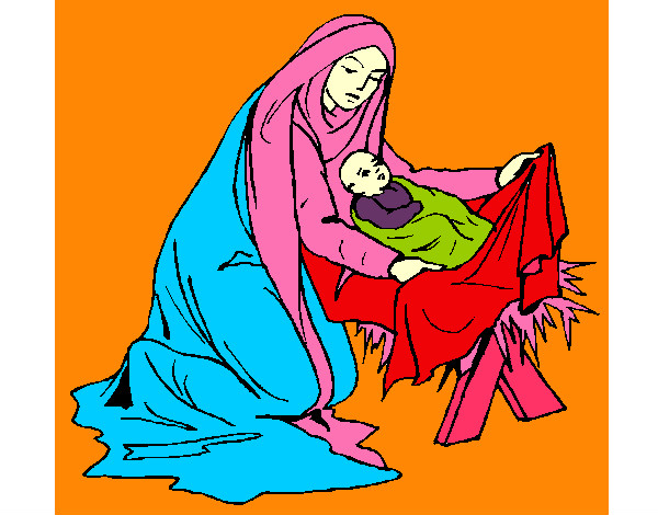 dibujo del niño jesus