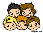 Dibujo One Direction 2 pintado por agus26