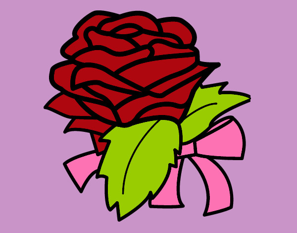 Dibujo Rosa, flor pintado por Millaray7
