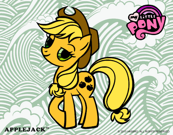 Dibujo Applejack pintado por pepaloca