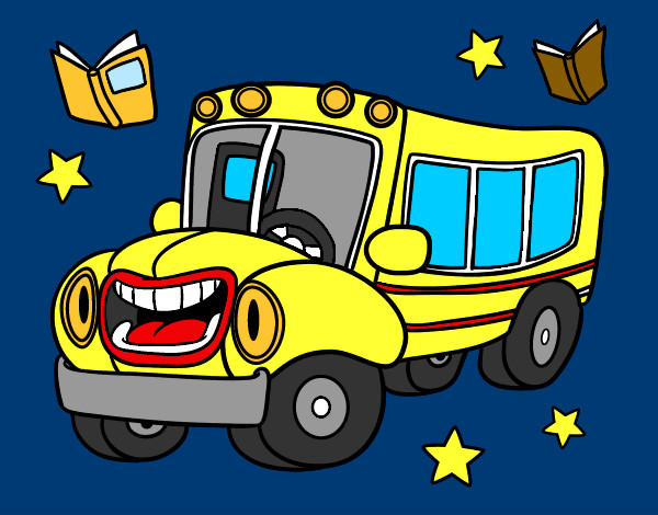 Dibujo Autobús animado pintado por Eduardi