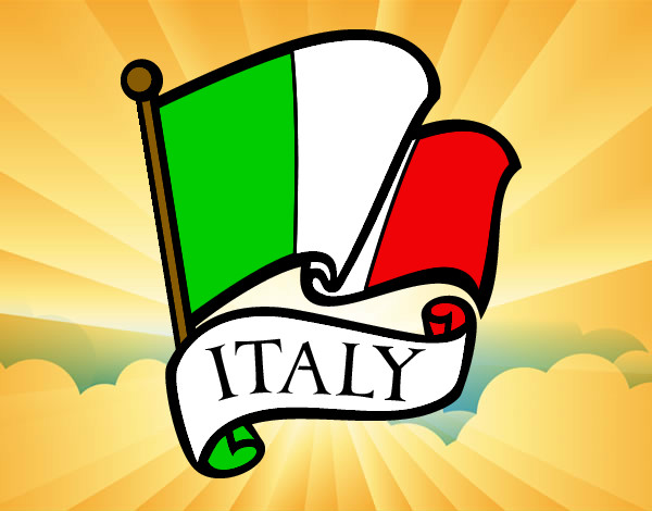 Dibujo Bandera de Italia pintado por mile22