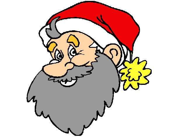 Dibujo Cara Papa Noel pintado por norigazoch
