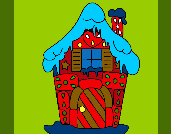 Dibujo Casa de caramelo pintado por leea