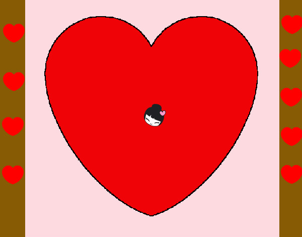 Dibujo Corazón pintado por fridis45