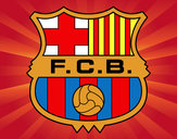 Dibujo Escudo del F.C. Barcelona pintado por sofiapoble