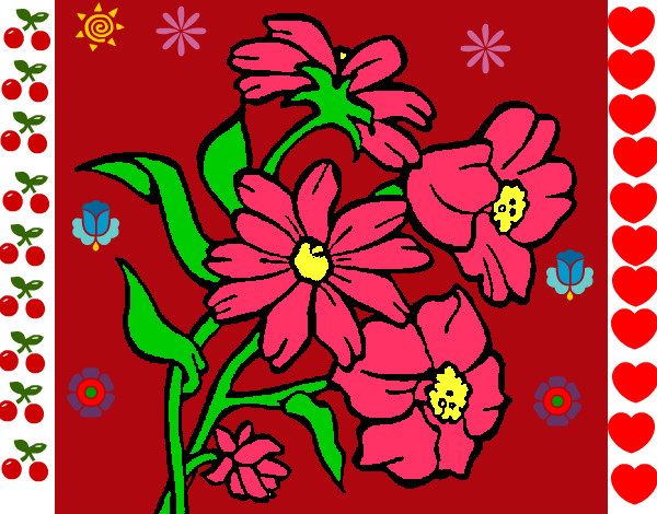Dibujo Flores pintado por Irli