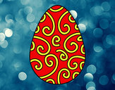 Dibujo Huevo decorado pintado por Morenota