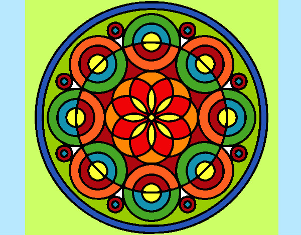 Dibujo Mandala 35 pintado por rosesoul