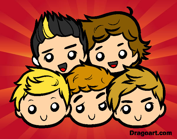 Dibujo One Direction 2 pintado por mile22
